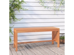Vidaxl Banco De Jardim 110 Cm Madeira De Eucalipto Maciça