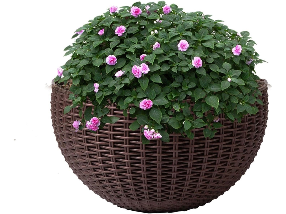 Vaso de Parede para Flores, Cestos Rattan GOKOCO