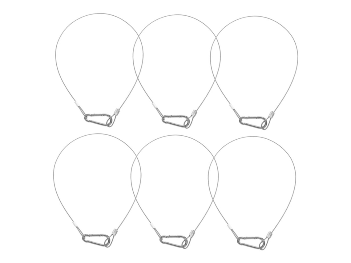 Conjunto De 6 Peças De Cadeados De Segurança Em Aço Inoxidável Com Múltiplos Laços Resistentes Para Bagagem, Iluminação, Palcos Gokoco