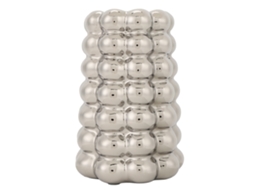 Vidro decorativo de luxo com revestimento cerâmico em bolhas, leve e ideal para sala de estar, escritório e hall de entrada, na cor prata.