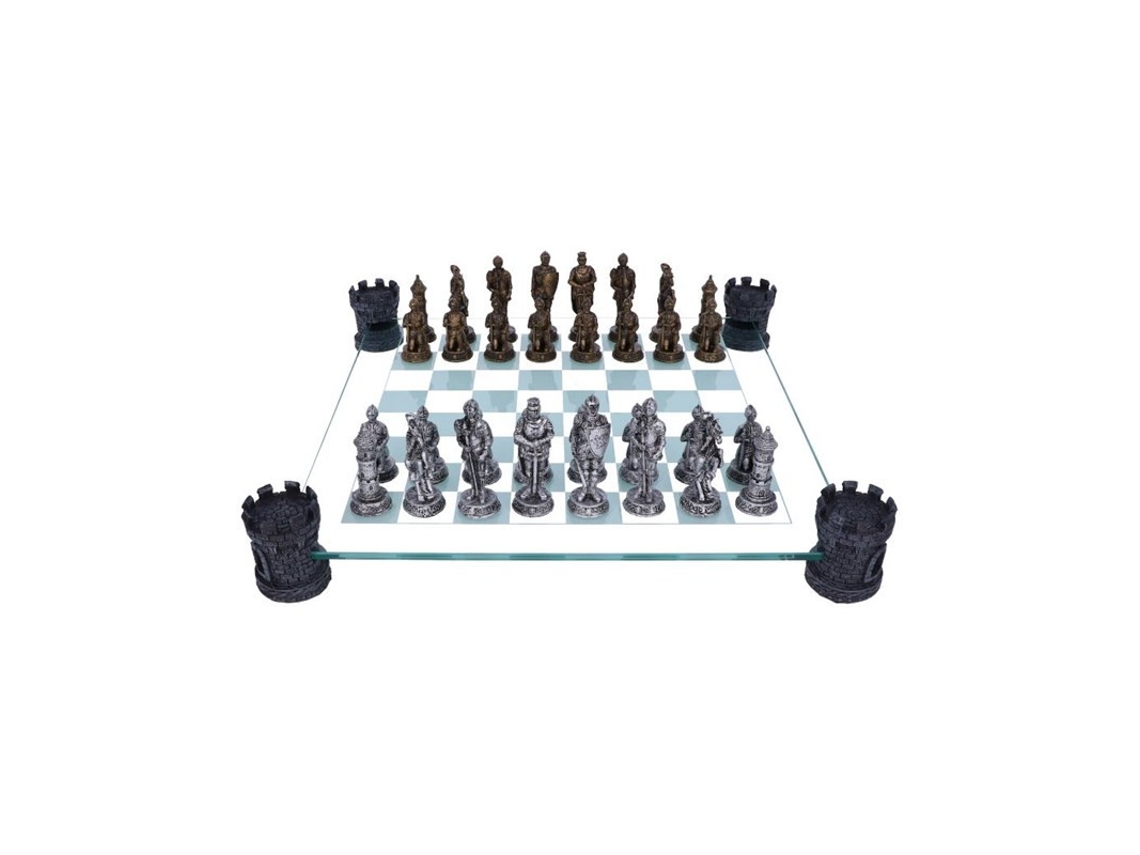 Medieval Knight Chess Set 43cm NEMESIS NOW