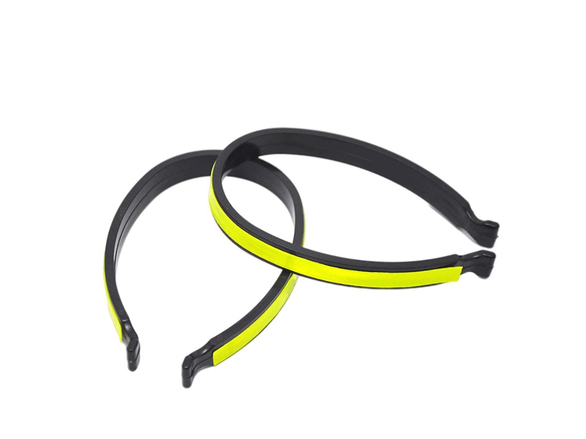 Clips de Calça para Bicicleta Reflexiva Leve com Fita Reflexiva para Ciclismo Noturno | S/MARCA