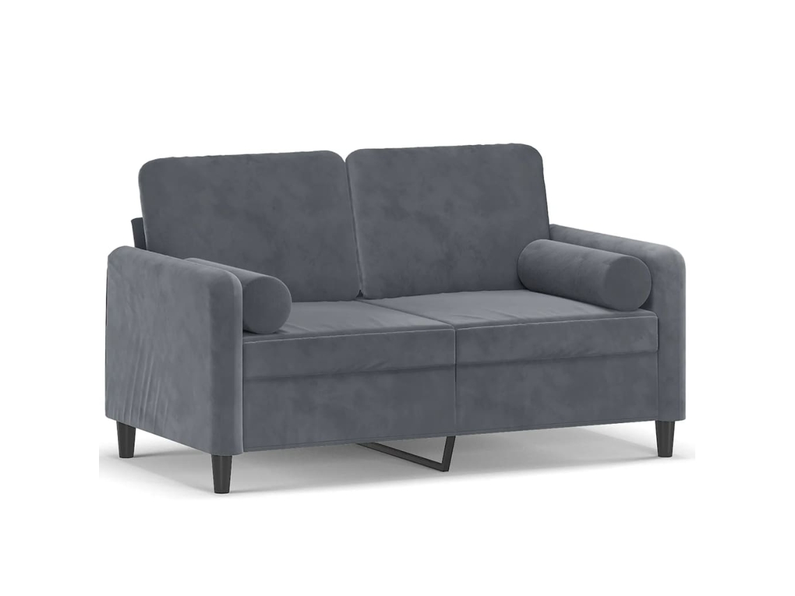 2-seater Sofa, 2-seater Sofas Vidaxl Cinzeto Veludo (n/a)