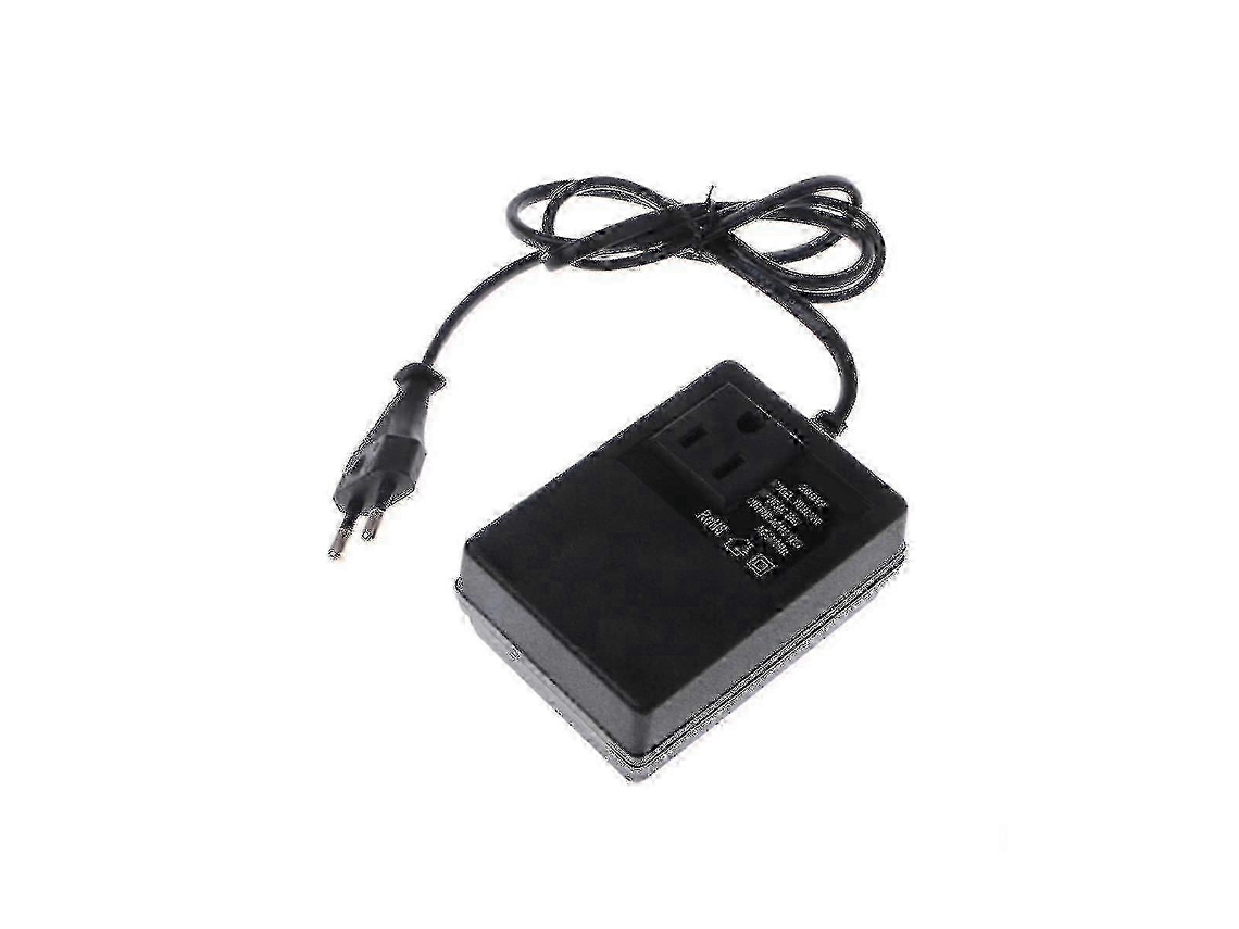 Transformador Conversor Redutor De 200 W Ca 220 V Para 110 Com Adaptador Tomada Europeia Viagens Hwy