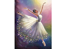 Kit De Pintura 3d Bailarina Bonita Com Strass