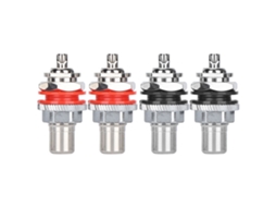 Conector Fêmea Rca LAXISCREED Cobre Puro Ródio