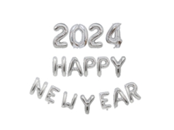 Laxiscreed Decoração De Ano Novo 2024 Para Festa E Passagem De Ano Feliz