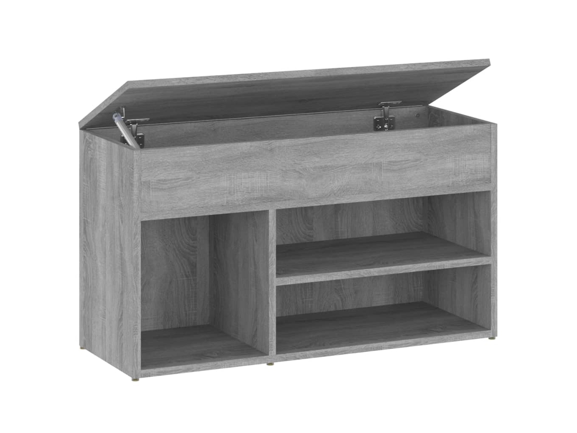Shoe Bench, Shoe Benches Vidaxl Cinzeto Madeira Processada (80 X 30 X 45 Cm)