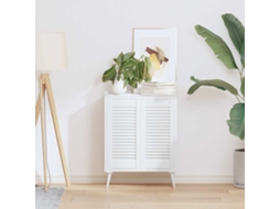 Vidaxl Portas De Armário 2 Pcs Design De Persiana 61,5x29,5 Cm Branco