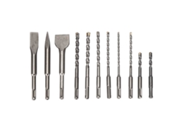 Conjunto 8 Brocas Rotativas Martelo Metal Duro + 3 Picaretas para Concreto Tijolo Pedra S/MARCA