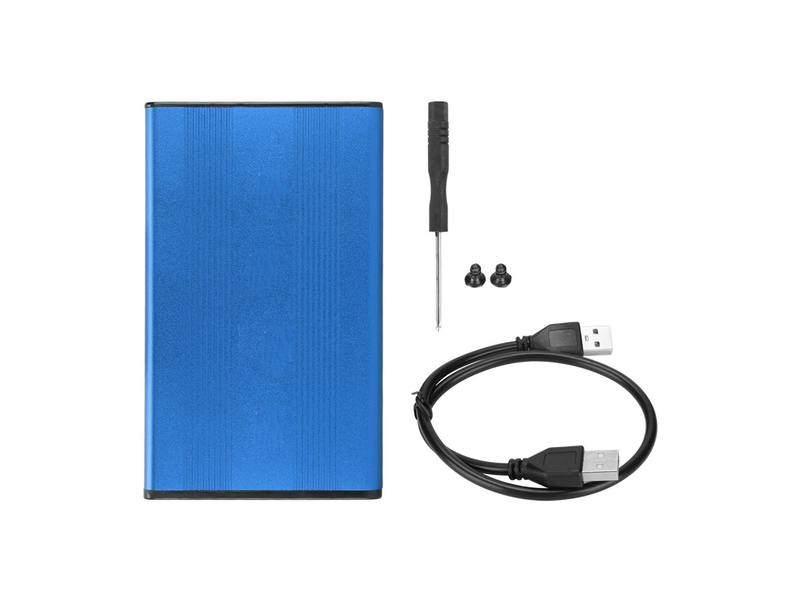 Aetheria carcaca de Hdd 2.5 Polegadas Usb2.0 480mbps 2tb Liga de Alumínio para Sata Ssd Windows Vista Azul