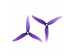 Rosa Claro 6 Pares 6 Pares Hélice Gemfan Fury 5131.0 5,1x3,1 Polegadas com 3 Pás, Furo de 5 Mm, em Pc, para Drones Rc de Corrida Fpv Freestyle MDUG