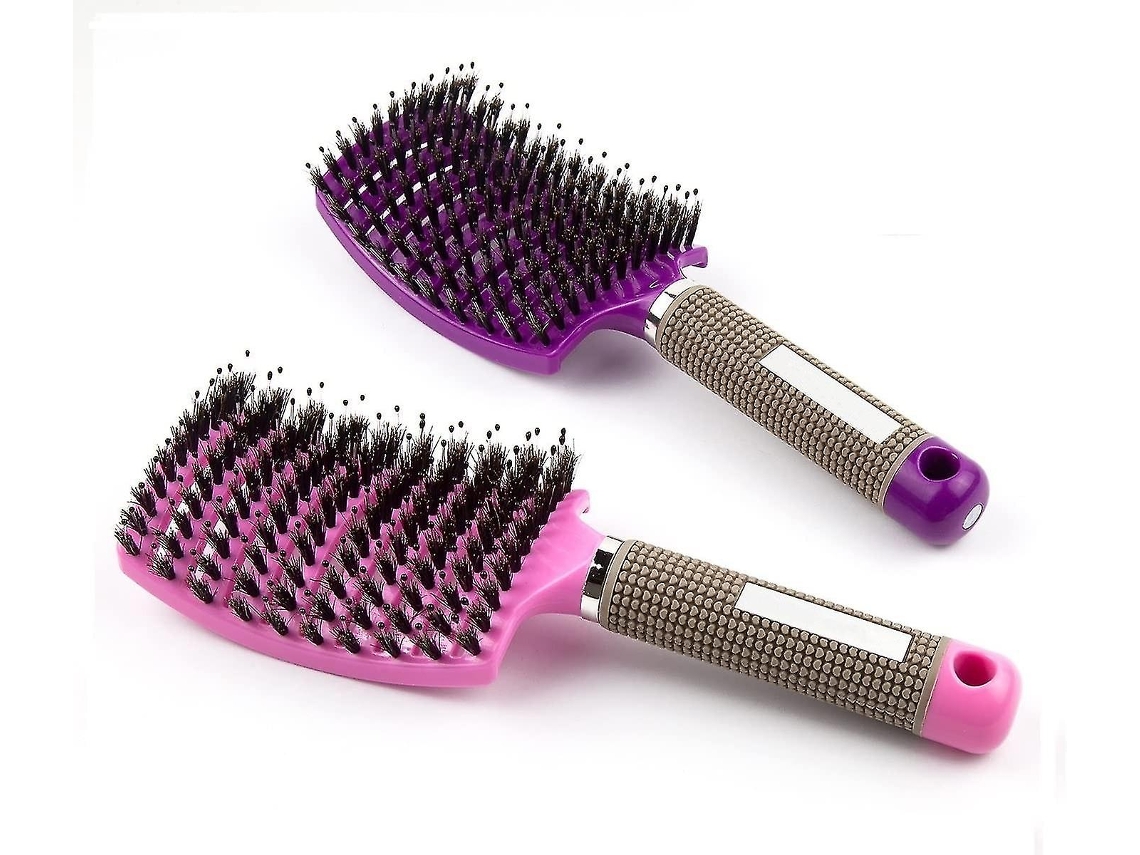 Pente De Massagem Com Cerdas Curvas Grandes, Escova De Cabelo, Ferramenta Para Cuidados Com O Cabelo Jinyubo Store (seção A)