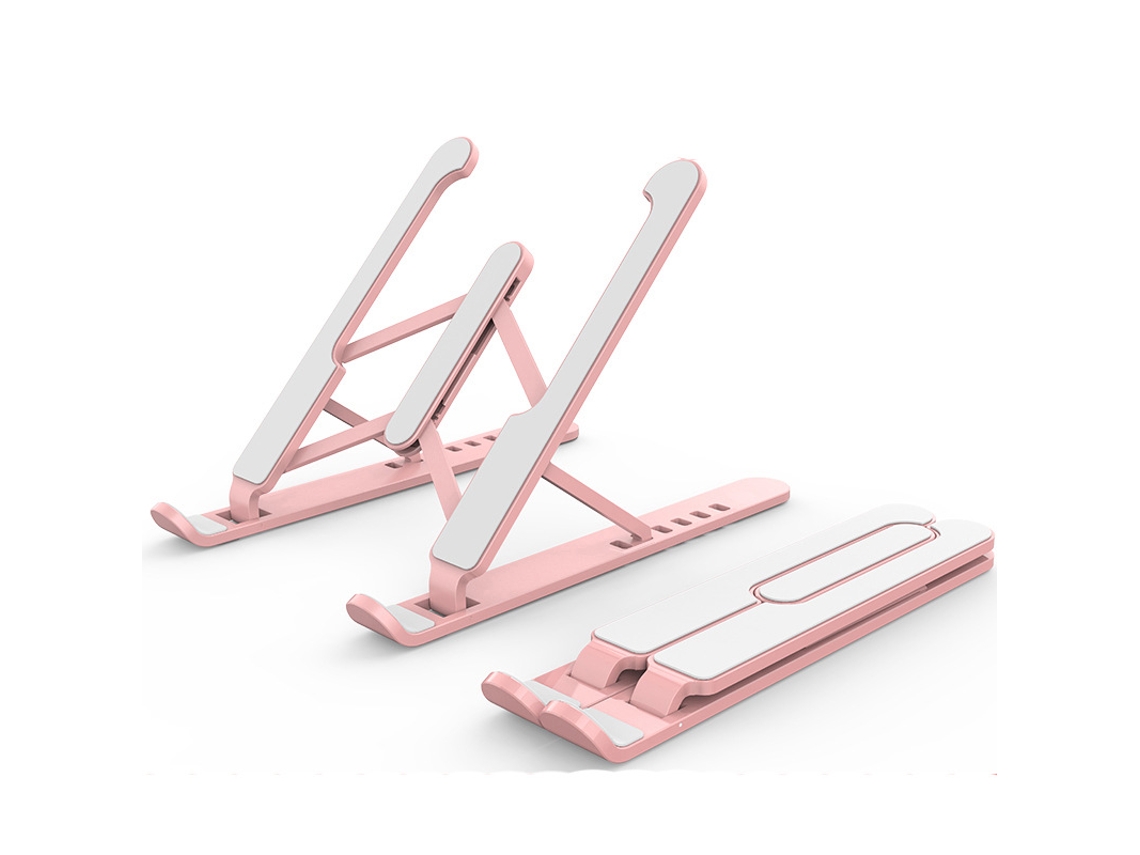 Suporte Para Portátil Com Altura Ajustável E Dobrável, Computadores De 11 A 15,6 Polegadas (rosa) Czhhmart