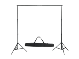 vidaXL Sistema de suporte, de fundo 300 cm