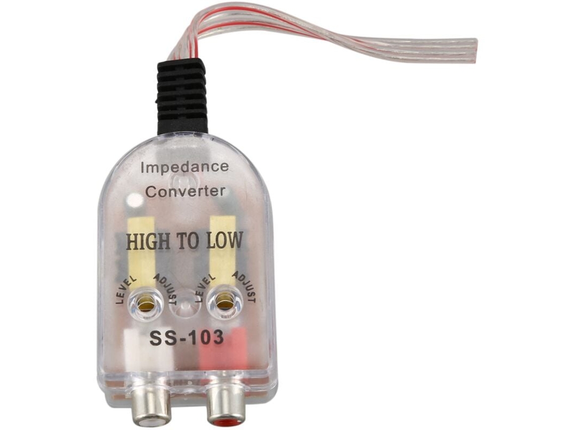 Adaptador Conversor De Alta Para Baixa Impedância Para Veículos Sodial , De Alto Falante Para Linha Rca. Aquaforge (r)