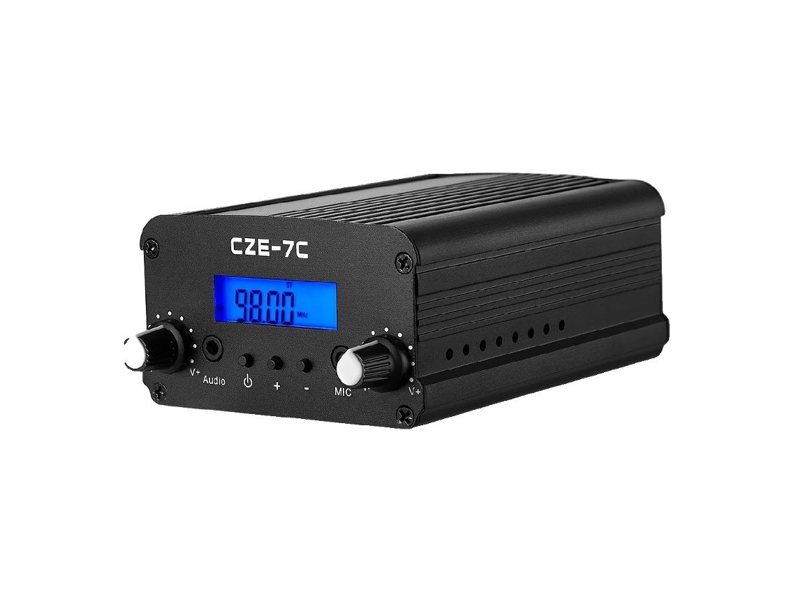Transmissor Fm Sem Fio, Saída De 1w/7w, Faixa De Frequência De 76-108mhz