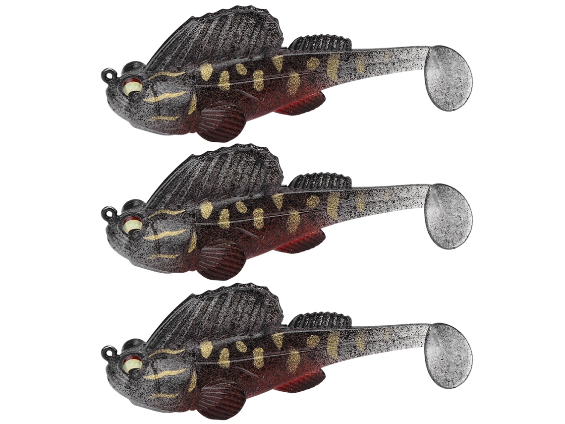 Fishing Tackle (simulated Fish Lure, Single Hook Design) New Bighead Bait With Sleeve Shipped 3pcs