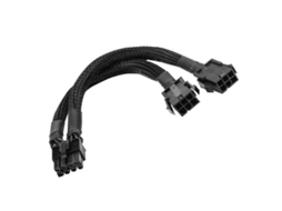 Cabo Adaptador De 8 Pinos Macho Para Dois Conectores Fêmea De 6 Pinos, Cabo De Gpu De 6 Pinos Duplos Para 8 Pinos, 20cm Aquaforge