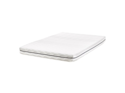 Colchão viscoelástico para cama de casal BELIANI Jolly de Poliéster Branco 140x200x18