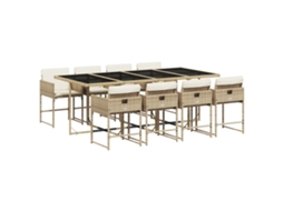 Garden Dining Set, Garden Dining Sets Vidaxl Bege Rattan / Vime (n/a)