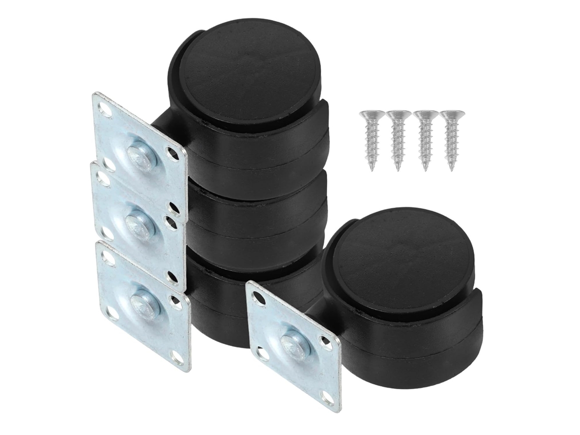 Conjunto De 4 Rodízios Reforçados Para Mesa De Centro E Mesa
