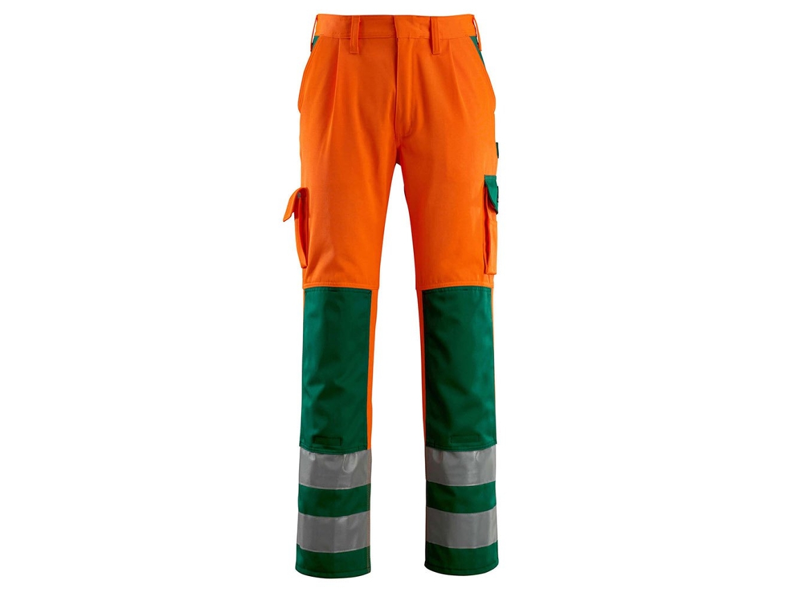 Calças Grandes Com Bolsos Para Joelheiras Safe Compete 07179 Laranja 62 / 30 MASCOT