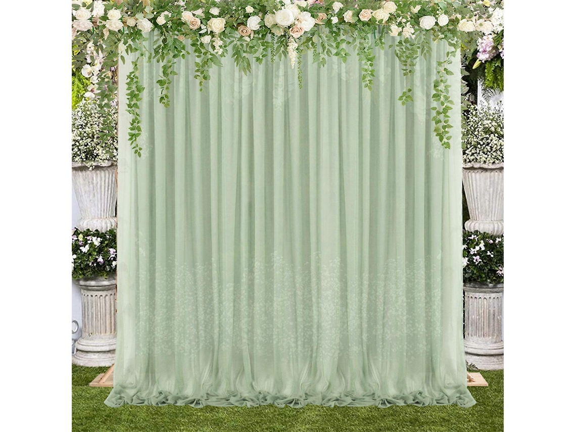 Cortina De Tecido Para Arco De Casamento, Transparente, Para Ambientes Internos, 150 X 250 Cm, Ideal Para Chá De Bebê E Festas Ao Ar Livre. PENGDSJE