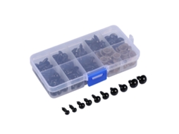 Primerox 100pcs Olhos de Segurança de Plástico Coloridos 6 12mm para Bonecas e Brinquedos de Pelúcia