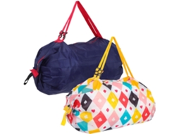 De 2 Sacolas De Compras Grandes, Dobráveis E Reutilizáveis Para Viagens E Compras Diárias - Portátil