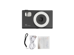 Câmera Digital 1080p 48mp Tela De 2.8 Polegadas Com Auto-foco 16x Zoom Luz Led Integrada Para Adolescentes Estudantes Amigos Preto