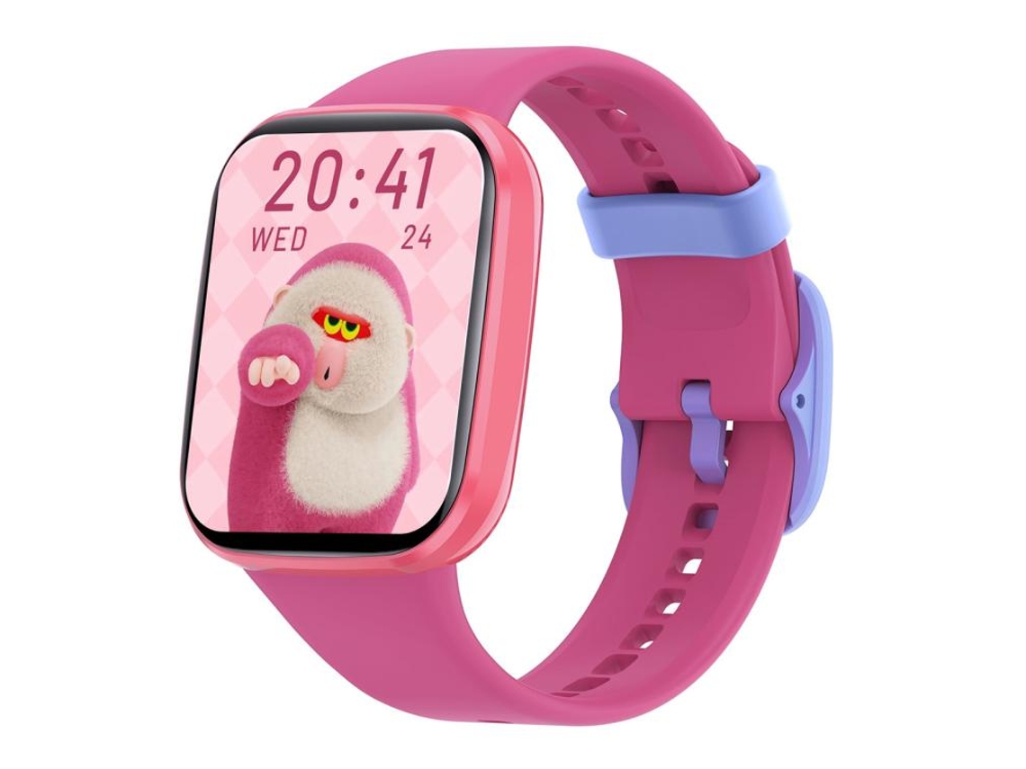 (rosa) Smartwatch Infantil Com Tela Colorida Tft De 1,69 Polegadas E Resistência À Água Ip68