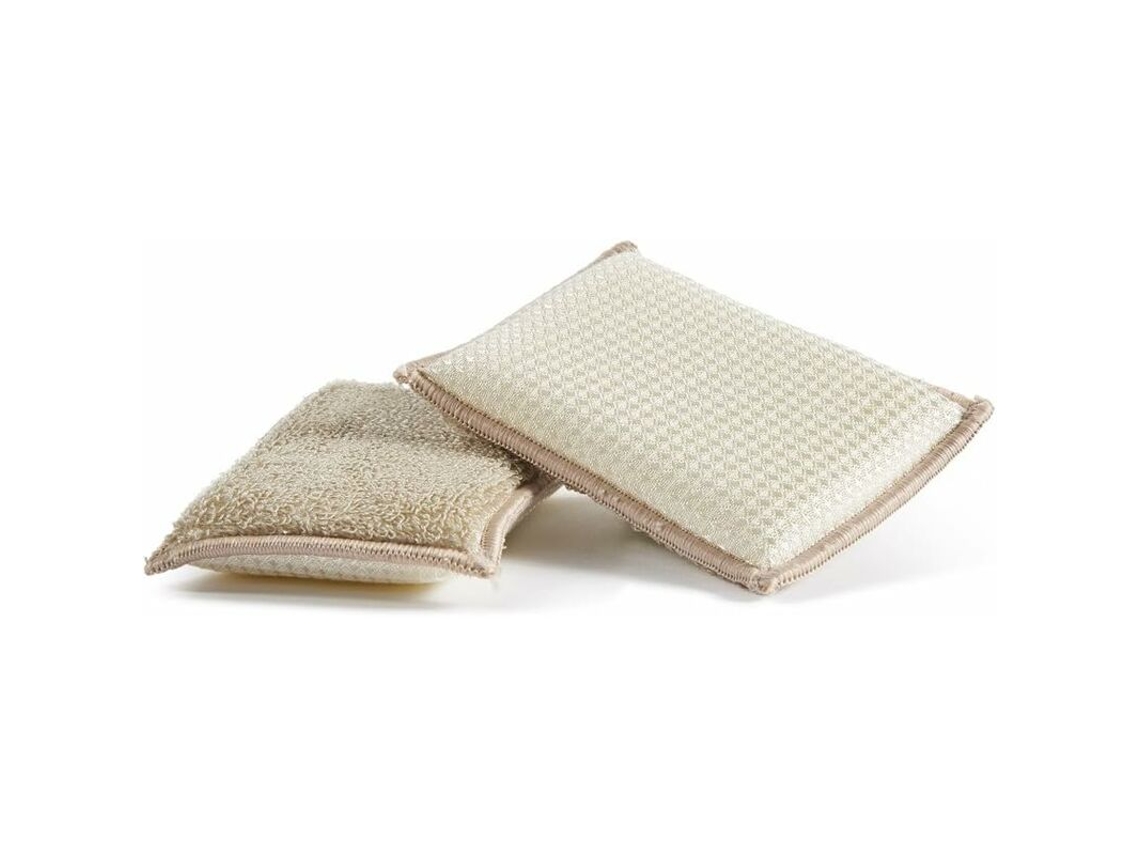 Esponja de Bambu, Bambu, Multicolorida, 13 X 9 2, 5 Cm, 2 Unidades BRILVIBERA