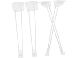 Doitool Pés De Mesa Dobráveis Em Metal Estilo Hairpin Para Centro, Conjunto De 4com Estrutura Arame Ferro 35cm Altura