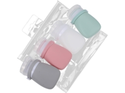 De Frascos De Viagem Ciieeo De 30ml Em Silicone Leve Com Tampa Removível Para Armazenamento.