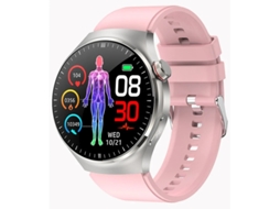 Smartwatch Com Verificação De Saúde Com Um Toque Ecg Pressão Arterial Medição De Gordura Corporal E Recurso Sos Rosa Bestvite