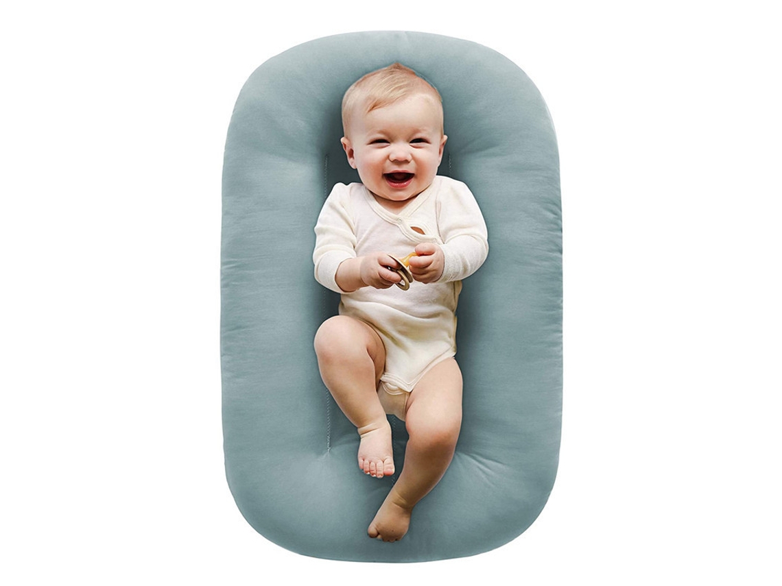 Ninho de Bebé CHRUI 0 24 Meses Algodão Respirável Portátil 75x45cm (azul)