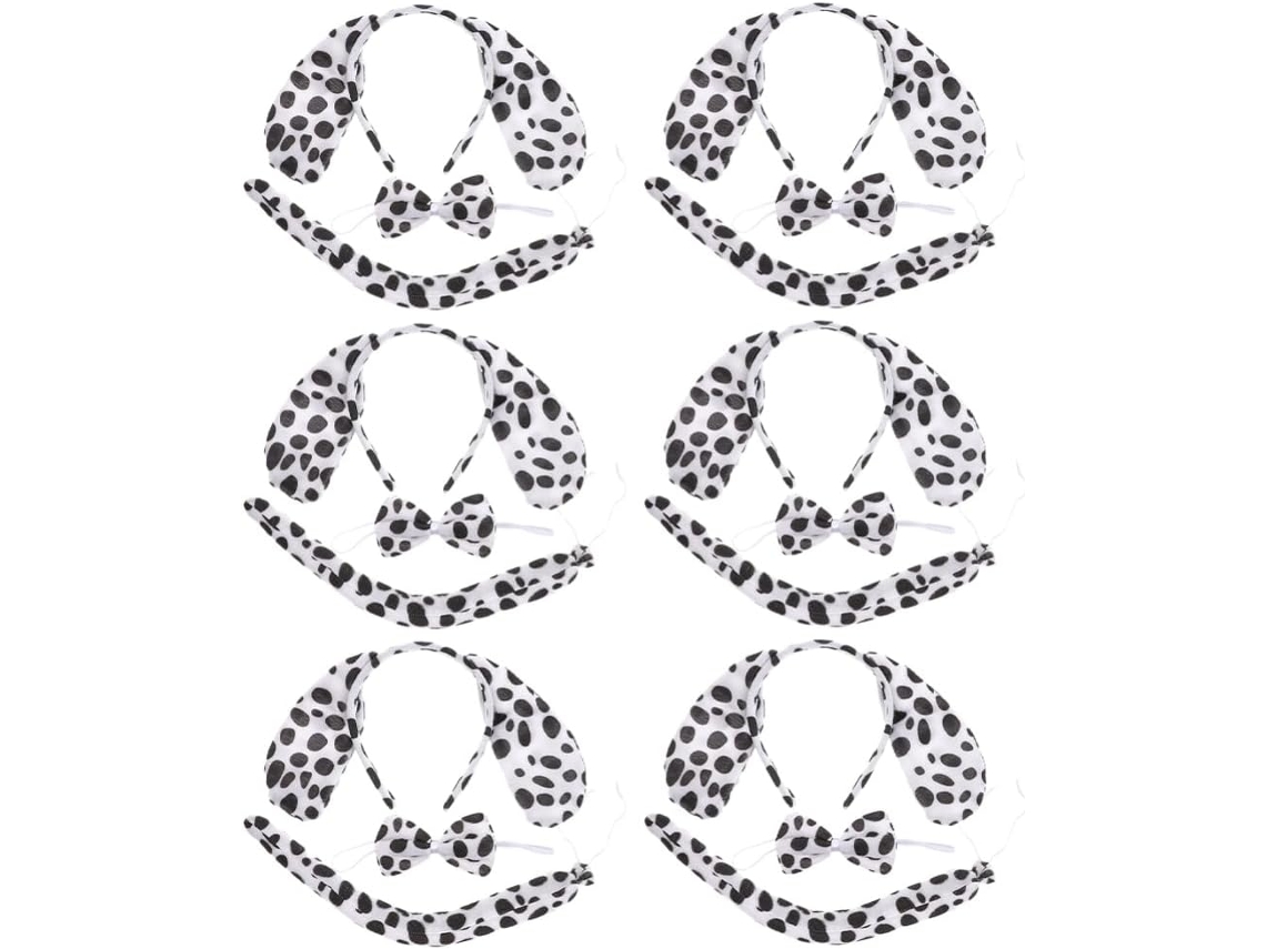 Tiaras Com Orelhas De Cachorro Cosplay, 6 Conjuntos, Tecido