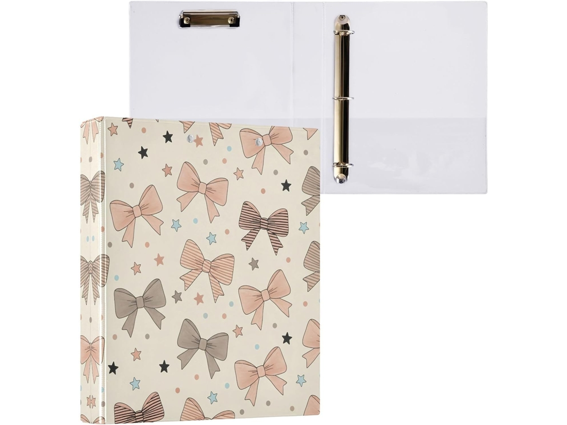 Pasta de 3 Argolas para Papel Tamanho Carta , Organizador Redondas com Prancheta, Suporte Pran (27,9 X 21,6 Cm)