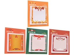 4 Unidades De Cadernos De Notas Adesivos Para Meninos E Meninas Em Papel, Mini Design Adorável Desenho