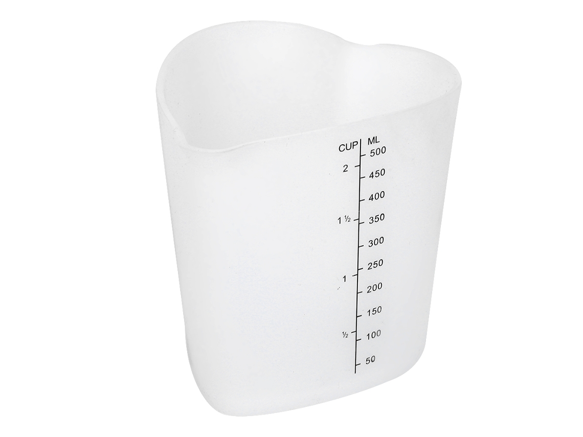 Copo Medidor De Silicone Resistente A Altas Temperaturas Com Espessura, 500ml