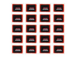 Mali 20pcs Parche de Reparo de Pneu 55x75mm Borracha Espessada para Bicicleta Moto Carro