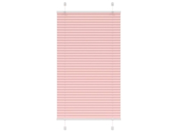 Vidaxl Rosa Plissada Cega 70x100 Cm Largura Tecido 69,4 Cm Poliéster