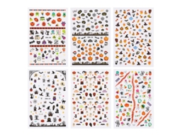 12pcs Adesivos De Nail Art Para Decorações De Halloween Allinless