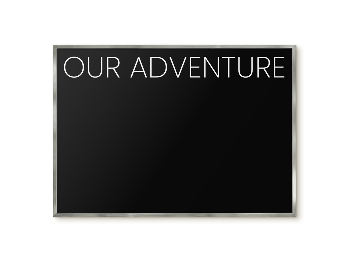 Magnetic Glass Board Our Adventure For The Hall Espelharte (100x70 Cm)