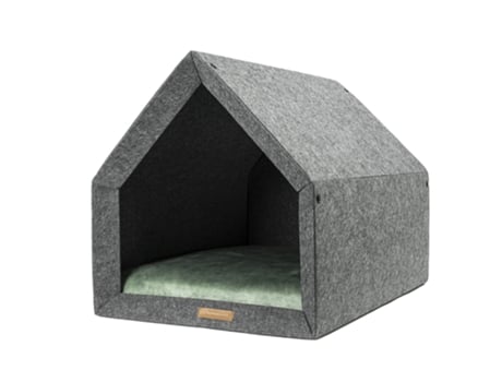 Canil Ecológico para Cão e Gato REXPRODUCT Pethome (Cinzento Escuro e Verde Claro - Tamanho L)