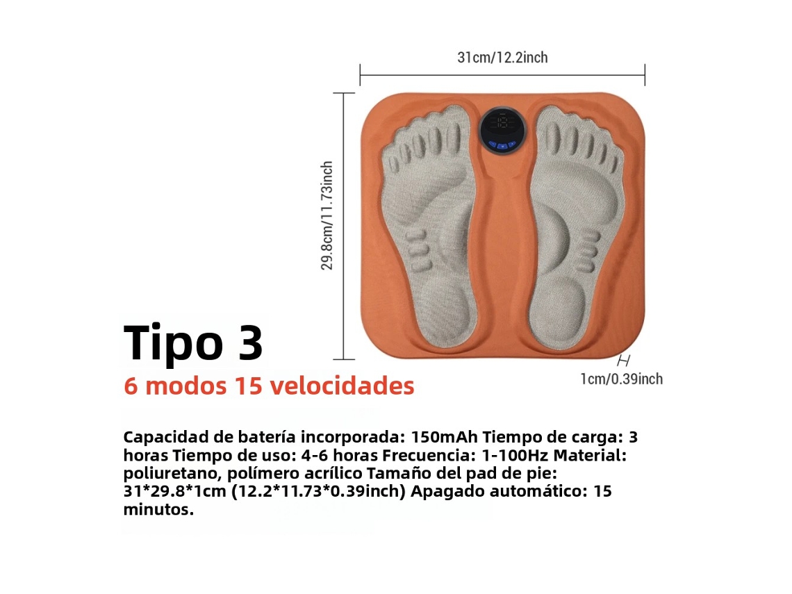 Almofada de Massagem para os Pés Recarregável, Matriz de Massagem para os Pés MDUG (estilo 3)