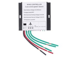 Controlador eólico mppt para turbina 100-400w, 12v/24v, auto adaptável, com indicador led com MARCA