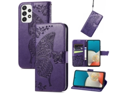 Capa De Couro Para Celular Fliproxo Escuro - Samsung A22 4g