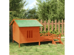Vidaxl Casota 159x120x88,5 Cm Pinho Maciço Castanho